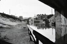 BCN Digbeth Branch: Proof House and junction with Warwick & Birmingham Canal. 1964