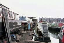 Keay's Boatyard, Pratt's Bridge,  Birchills, BCN Wyrley & Essington Canal, June 1975