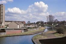 BCN Wyrley & Essington Canal. as seen from Catshill Junction Bridge looking to Ogley. 09/04/1972