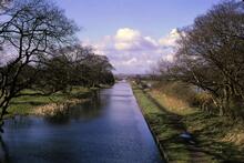 BCN Cannock Chase Extension Canal. north at Wyrley Hayes. 09/04/1972