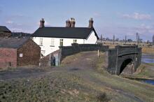 BCN Cannock Chase Extension Canal. Friars Bridge, Pelsall Junction. 09/04/1972 