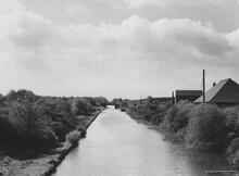 South from Pelsall Road Bridge, Norton Canes, 8 May 1971