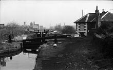 New Cross Locks 1-3 and Cottage, Bentley Canal, 29/11/71