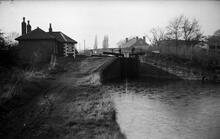 New Cross Top Lock and Cottage, Bentley Canal, 29/11/71