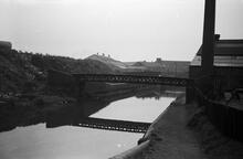 Izon Turnover Bridge looking West, Wednesbury Old Canal, 1965