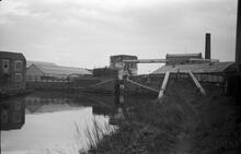 Ryders Green Junction, Top Lock to right, Walsall Canal, 1965