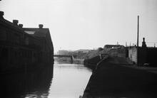 View N towards first roving bridge, N of Albion Road, Wednesbury Old Canal, 24/06/69