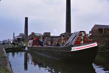 BCN Walsall Canal. Ryders Green Locks. Narrow boat CACTUS. 06/06/1965