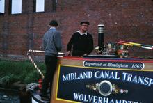 BCN Walsall Canal. Ryders Green Locks. Charlie Atkins. Narrow boat CACTUS. 06/06/1965