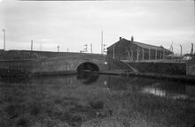 Hempole Lane Bridge and Junction with Danks Branch (left), Walsall Canal, Summer 65
