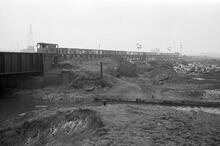 Railway Bridge by end of Gospel Oak Branch, Walsall Canal, 13/01/66