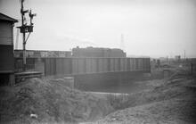 Railway Bridge by end of Gospel Oak Branch, Walsall Canal, 30/12/66