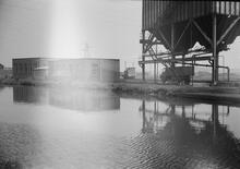 Ocker Hill Power Station wharf loco shed, Walsall Canal 31/12/66