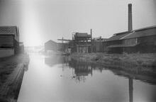 Looking S from Ocker Hill Power Station wharf, Walsall Canal 31/12/66