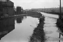 Looking East from S Railway Bridge, Dank's Branch, 10/03/67