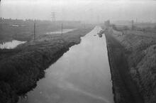 Looking N from Moxley Road, Moxley, Walsall Canal, 30/12/66