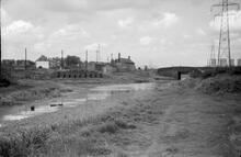Junction with Bentley Canal (left) and Bentley Mill Bridge, Anson Branch, Summer 1965