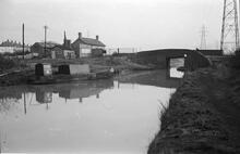 Bentley Mill Lane Bridge, Anson Branch, 3/11/66