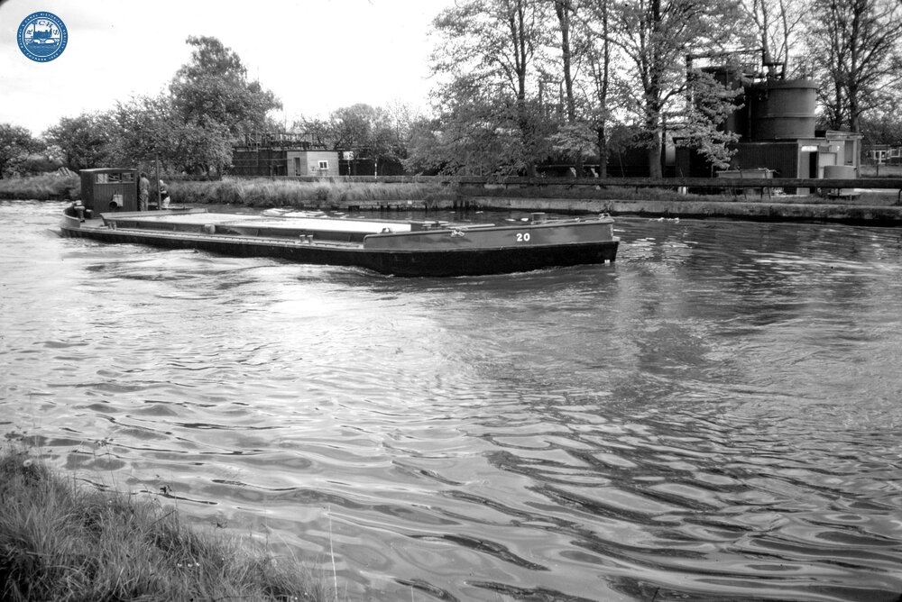 Barge under tow. 1981
