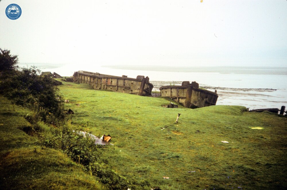 Ferro-Concrete Barges. Purton. August 1980