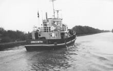 MV Criccieth on the Canal. 1980