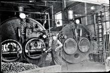 Boilers at Gloucester Pump House. 1966
