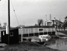 Hardwicke swing bridge and keepers house.