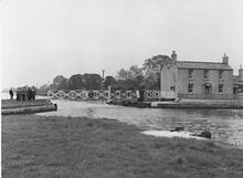 Saul Junction, with Stroudwater Canal. May 1956