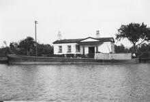 Bridgekeepers House, Parkend Swing Bridge. June 1957