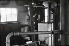 Boilers at Severn Bridge, Sharpness. 1967