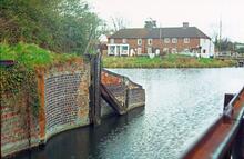 Aldermaston Lock. April 1975