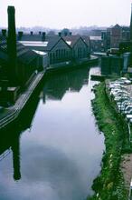 Brewery Gut above High Bridge, Reading, Kennet & Avon, May 1970
