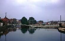 County Lock 106 and weir, Reading, Kennet & Avon, May 1970