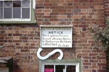 Notice at Newbury Lock 85, Kennet & Avon Canal, June 1970