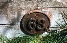 Beech Grove Lock 63 Number Plate. Near Bedwyn