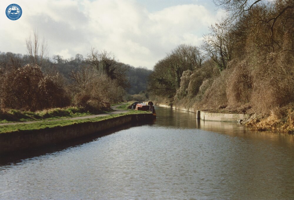 Stop  gate narrows west of Avoncliffe Aqueduct. 1989