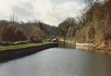 Stop  gate narrows west of Avoncliffe Aqueduct. 1989