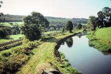 Looking south from Claverton Road Bridge. September 1982