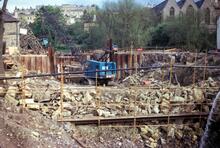 Construction of Bath Deep Lock. May 1975