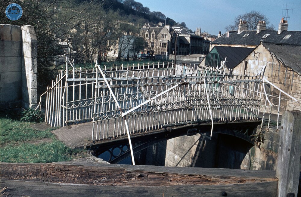 Wash-house Lock Footbridge. April 1969