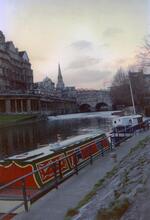 Upper limit of navigation on the River Avon. Bath 1989