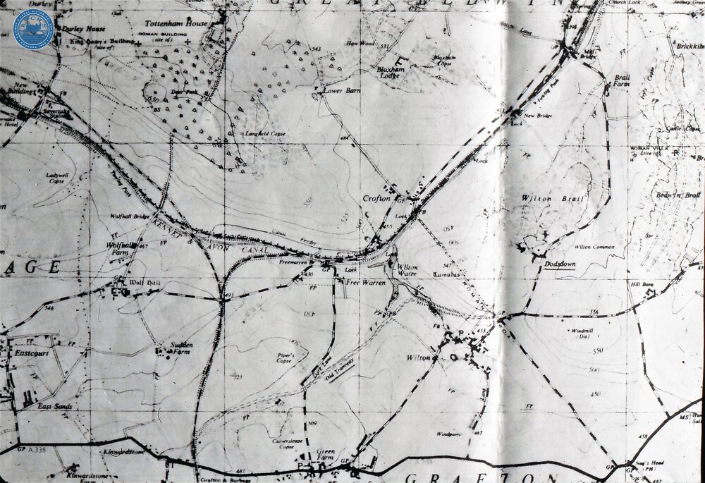 Map of Summit Level and Crofton. 1961