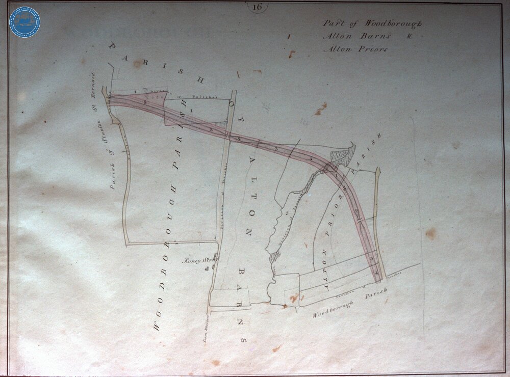 Kennet and Avon Survey, 1804, Woodborough & Alton Barnes. Sheet 16
