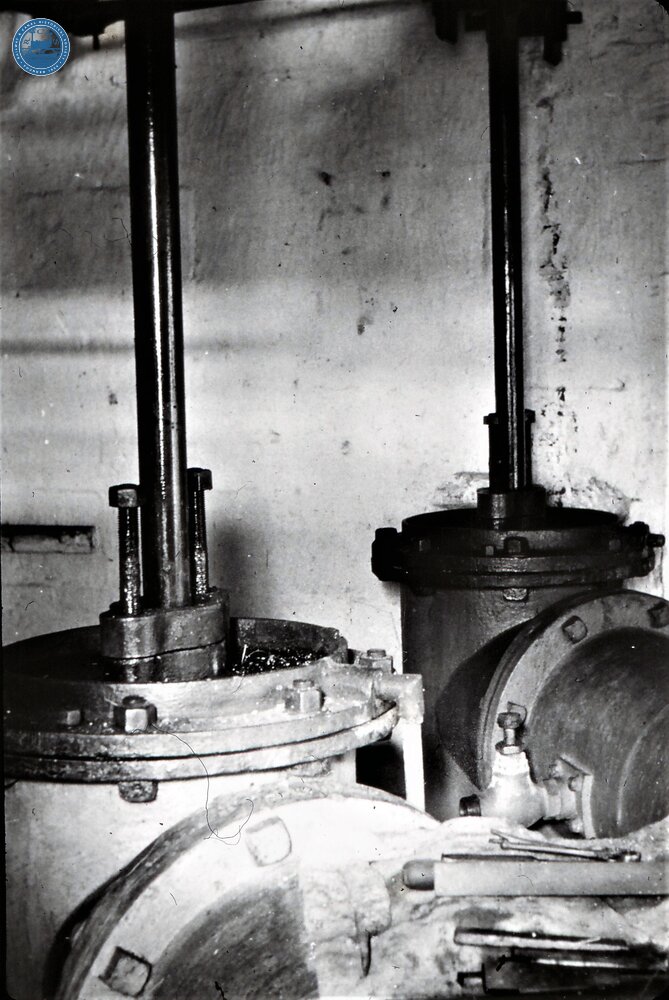Claverton Pumping Station. Pump barrels and glands. 1953