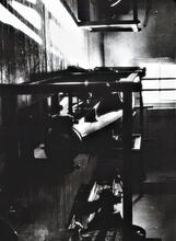 Claverton  Pumping Station. Beams from pump end. 1953