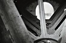 Claverton Pumping Station. Inside water wheel. 1953