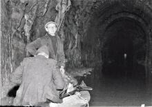 Sapperton Tunnel. looking towards Coates portal. 1954/5. 
