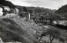Grist Mill Lock Bridge and Lock (No. 11), looking east