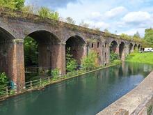 Alongside Capel Mill Railway Viaduct, Bowbridge. 26 April 2024