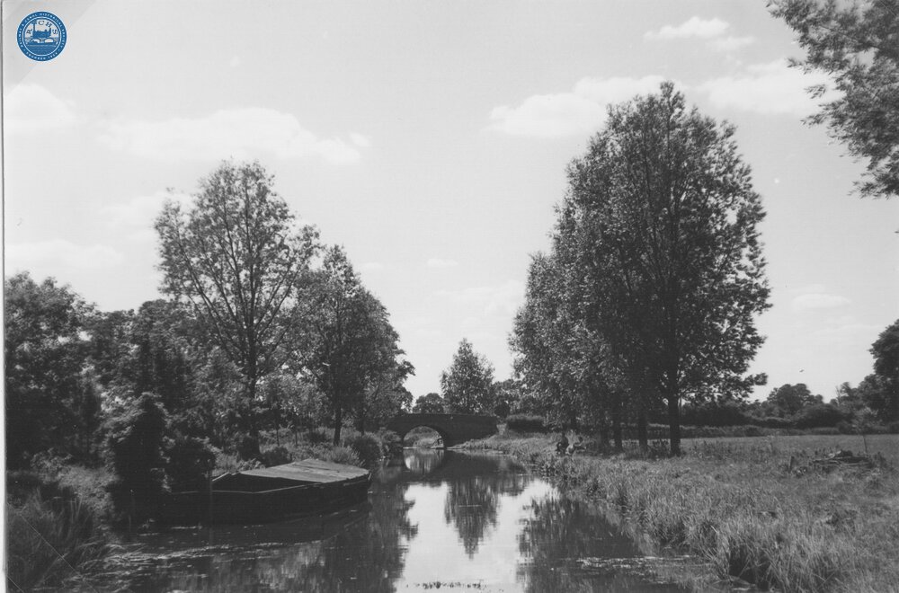 Looking west from Sandford Lock. 1960